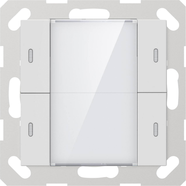 GVS KNX Multifunktions-Tastsensor ADVANCE+, 2-fach Weiss matt inkl. Temperatursensor - ADV-04/02.1.00