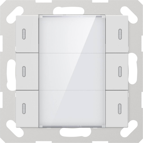 GVS KNX Multifunktions-Tastsensor ADVANCE+, 3-fach Weiss matt inkl. Temperatursensor - ADV-06/02.1.00