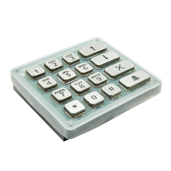 DoorBird Keypad Module mit 16x Edelstahl-Tasten (z.B. als Ersatzteil), für DoorBird D21xKV