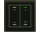 MDT BE-GTL2TS.C1S KNX Glastaster II Light 2-fach, RGBW, Temperatursensor, Schwarz, Jalousie_Sch.