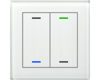 MDT BE-GTL2TW.01 KNX Glastaster II Light 2-fach, RGBW,...