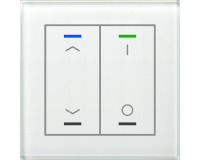 MDT BE-GTL2TW.C1 KNX Glastaster II Light 2-fach, RGBW,...