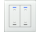 MDT BE-GTL20W.A1 KNX Glastaster II Light 2-fach, RGBW, Weiß, Jalousie