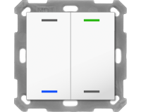 MDT BE-TAL55T2.01 KNX Taster Light 55 2-fach, RGBW,...