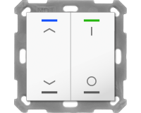 MDT BE-TAL55T2.C1 KNX Taster Light 55 2-fach, RGBW,...