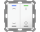 MDT BE-TAL55T2.C1 KNX Taster Light 55 2-fach, RGBW, Temperatursensor, Reinweiß glänzend, Jal._Sch.