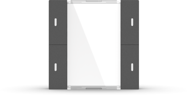 GVS KNX Multifunktions-Tastsensor ADVANCE+, 2-fach Anthrazit inkl. Temperatursensor - ADV-04/02.1.01