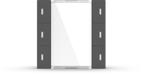 GVS KNX Multifunktions-Tastsensor ADVANCE+, 3-fach...