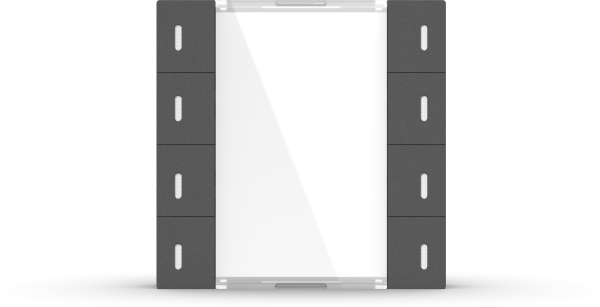 GVS KNX Multifunktions-Tastsensor ADVANCE+, 4-fach Anthrazit inkl. Temperatursensor - ADV-08/02.1.01