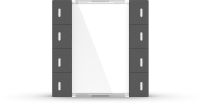 GVS KNX Multifunktions-Tastsensor ADVANCE+, 4-fach...