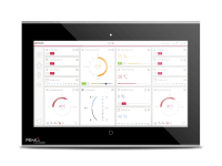 PEAKnx Controlmini KNX Multitouch Panel 11,6 Zoll Rahmenfarbe Silber