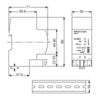 Mean Well KNX Linienkoppler Verstärker TP Coupler/repeater KSC-01L