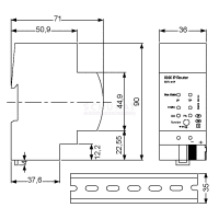 Mean Well KNX IP Router IP/TP KSR-01IP