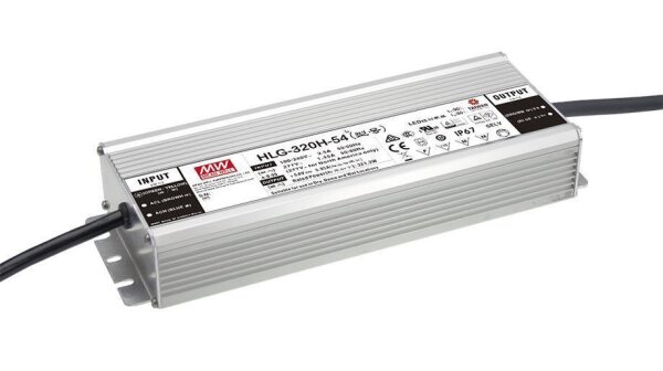 Mean Well HLG-320H-12B SNT IP67 264W 12V/22A CV+CC dimmbar