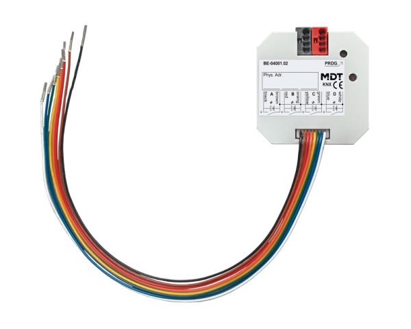 MDT BE-04001.02 KNX Tasterschnittstelle / Tasterinterface 4-fach, UP, Ausführung potentialfrei