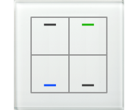 MDT BE-GTL4TW.01 KNX Glastaster II Light 4-fach, RGBW,...