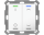 MDT BE-TAL55T2.D1 KNX Taster Light 55 2-fach, RGBW, Temperatursensor, Reinweiß glänzend, Sch._Jal.