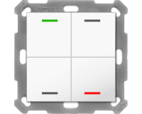 MDT BE-TAL55T4.01 KNX Taster Light 55 4-fach, RGBW,...