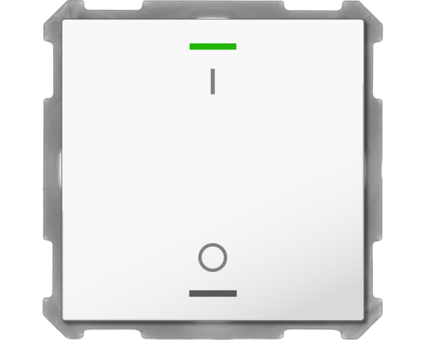 MDT BE-TAL63T1.B1 KNX Taster Light 63 1-fach, RGBW, Temperatursensor, Studioweiß glänzend, Sch.