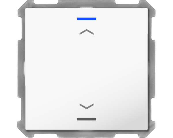 MDT BE-TAL6301.A1 KNX Taster Light 63 1-fach, RGBW, Studioweiß glänzend, Jalousie