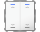 MDT BE-TAL6302.A1 KNX Taster Light 63 2-fach, RGBW, Studioweiß glänzend, Jalousie