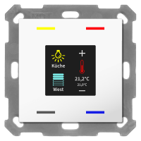 MDT BE-TAS55T4.01 KNX Taster Smart 55 4-fach mit...