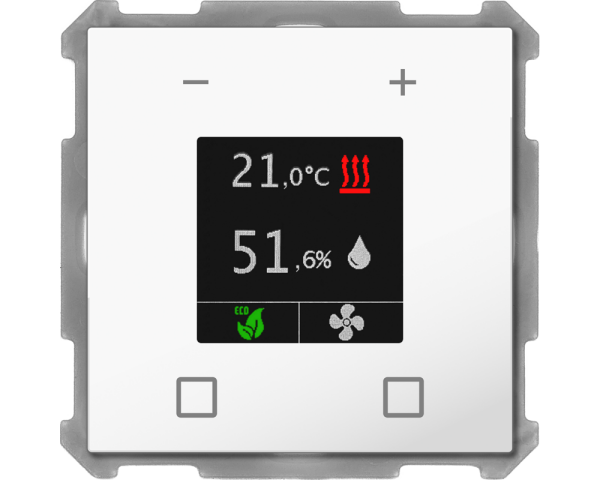 MDT SCN-RTN63S.01 KNX Raumtemperatur-Nebenstelle Smart 63, Studioweiß glänzend