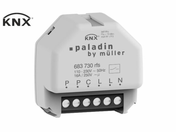 Hugo Müller KNX RF-S Schaltaktor 1-Kanal paladin 683 730 rfs