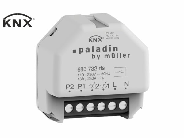 Hugo Müller KNX RF-S Schaltaktor 2-Kanal paladin 683 732 rfs