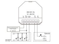 Hugo Müller KNX RF-S Dimmer LED Streifen PWM paladin 683 831 rfs