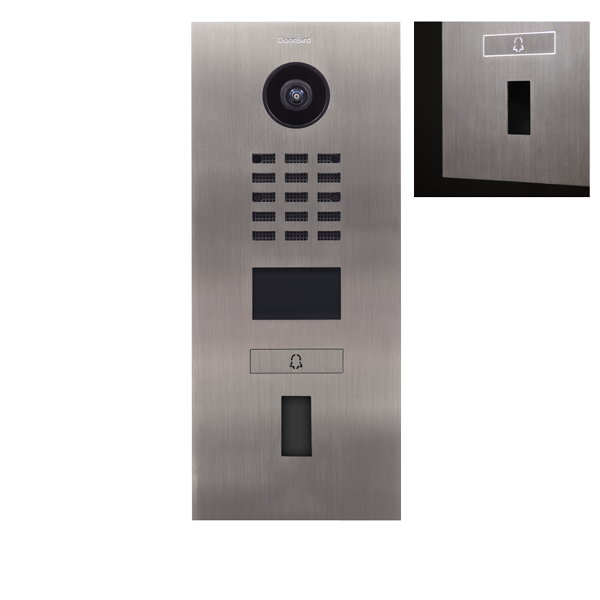 Doorbird IP Sprechanlage edelstahl V2A D2101fv 1- Klingeltaste für ekey vorbereitet