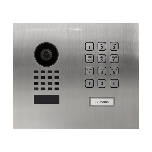 DoorBird IP Video Türstation D1101KH Modern Unterputz, Edelstahl V4A, gebürstet, Unterputzmontage