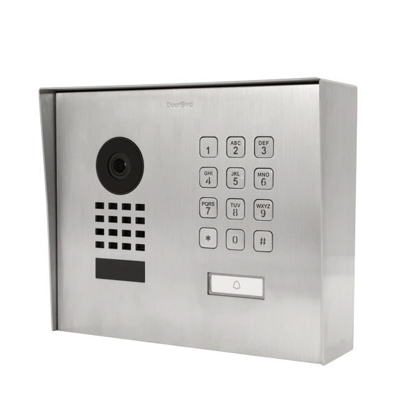 DoorBird IP Video Türstation D1101KH Modern Aufputz, Edelstahl V2A, gebürstet, Aufputzmontage
