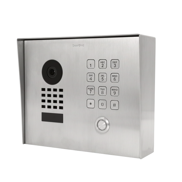 DoorBird IP Video Türstation D1101KH Classic Aufputz, Edelstahl V2A, gebürstet, Aufputzmontage