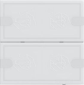 Gira 5002003 KNX Tastsens.4 Komfort 2f TS4 Weiß