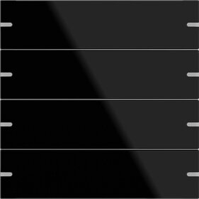 GIRA 502405 Wippenset 4f Tastsens.4 TS4 G Schwarz