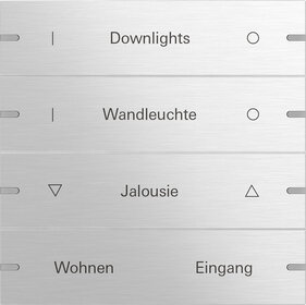 Gira 503417 Wippenset 4f indiv. Tastsens.4 TS4 Aluminium