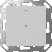 Gira Taster mit Wippe 1-fach Pfeilsymbole für Gira One und KNX System 55 Grau matt 5172015