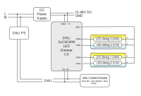 Lunatone 89453858-HS DALI DT8 2x CW-WW PWM 16A CV 12-48...