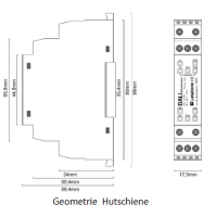 Lunatone 89453832-HS DALI DT6 4-Kanal LED Dimmer CV 12-48VDC 16 A Hutschiene