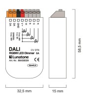 Lunatone 86458509 DALI DT8 RGBW PWM 8A 12-48V VDC LED Dimmer