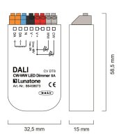 Lunatone 86458673 Dali DT8 CW-WW PWM 8A 12-48V VDC LED Dimmer