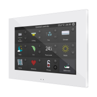 Zennio ZVI-Z70-V2-W farbiges kapazitives Touchpanel mit 7...