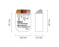 Lunatone 89453826 DALI DT6 1-Kanal LED Dimmer PWM CV 12-48VDC 4A