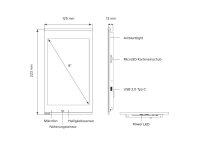 PEAKnx Controlmicro Panel (8 KNX Touch Panel inkl. Visualisierung) schwarz/schwarz