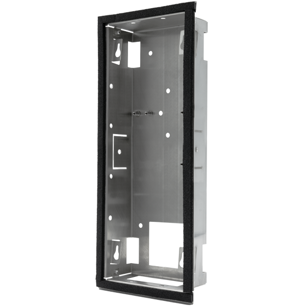 DoorBird D2101KV/D2102FV Fingerprint 50/D2102FV EKEY Unterputz Montagerückgehäuse, Edelstahl V2A