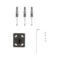 ekey uno Montageplatte mit Klebefolie, Schrauben