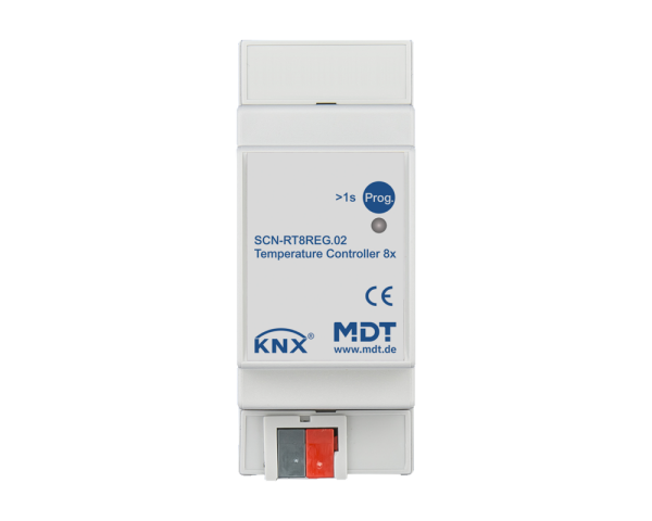 MDT SCN-RT8REG.02 KNX Raumtemperaturregler 8-fach, 2TE REG