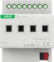 GVS KNX Schaltaktor 4-fach 16/20A mit Strommessung -...