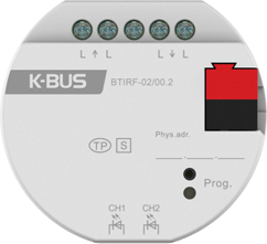 GVS KNX IR Gateway 2-fach, Unterputzmontage - BTIRF-02/00.2